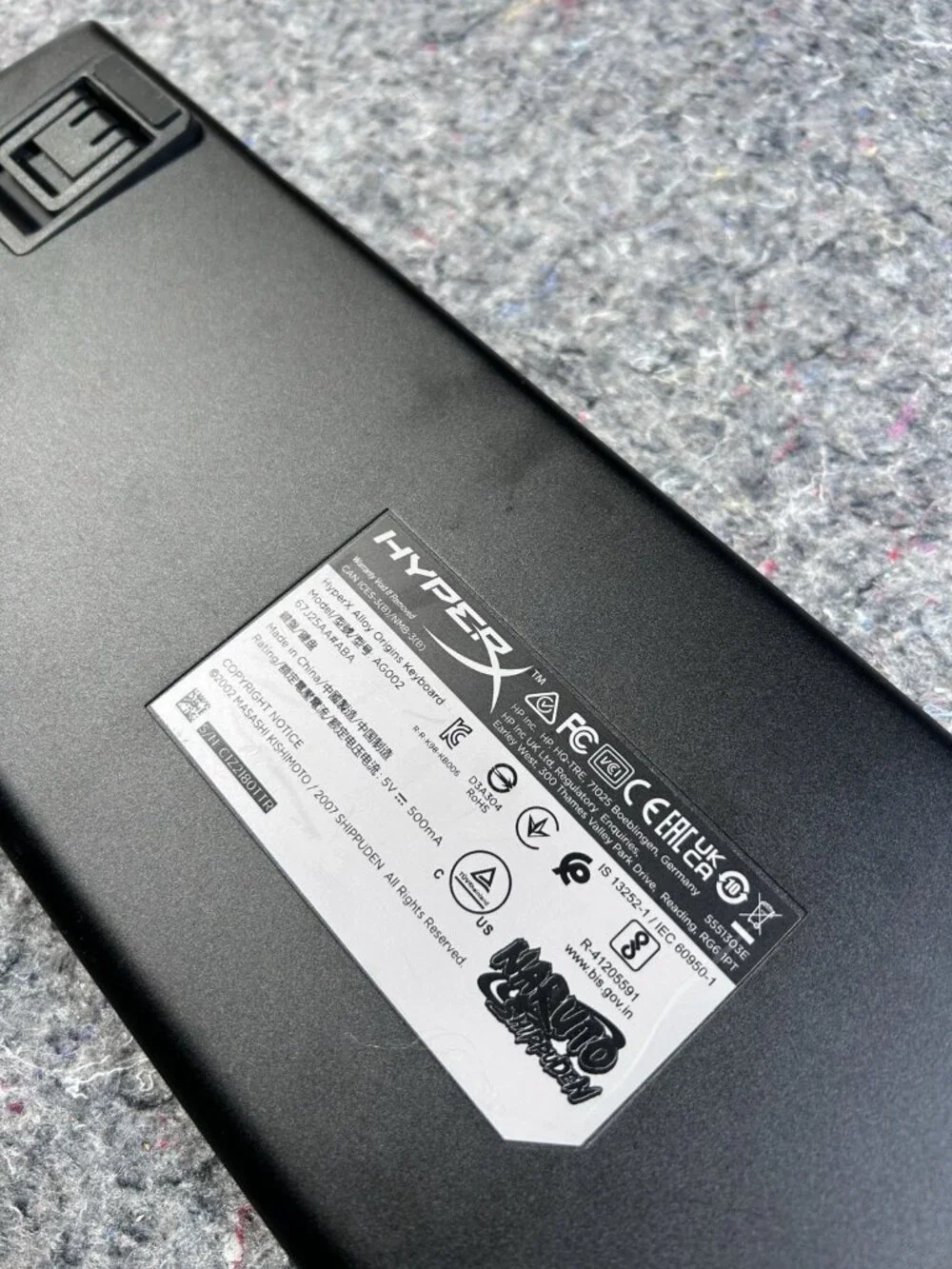 HyperX Alloy Origins Mechanical Gaming Keyboard Naruto Shippuden Edition